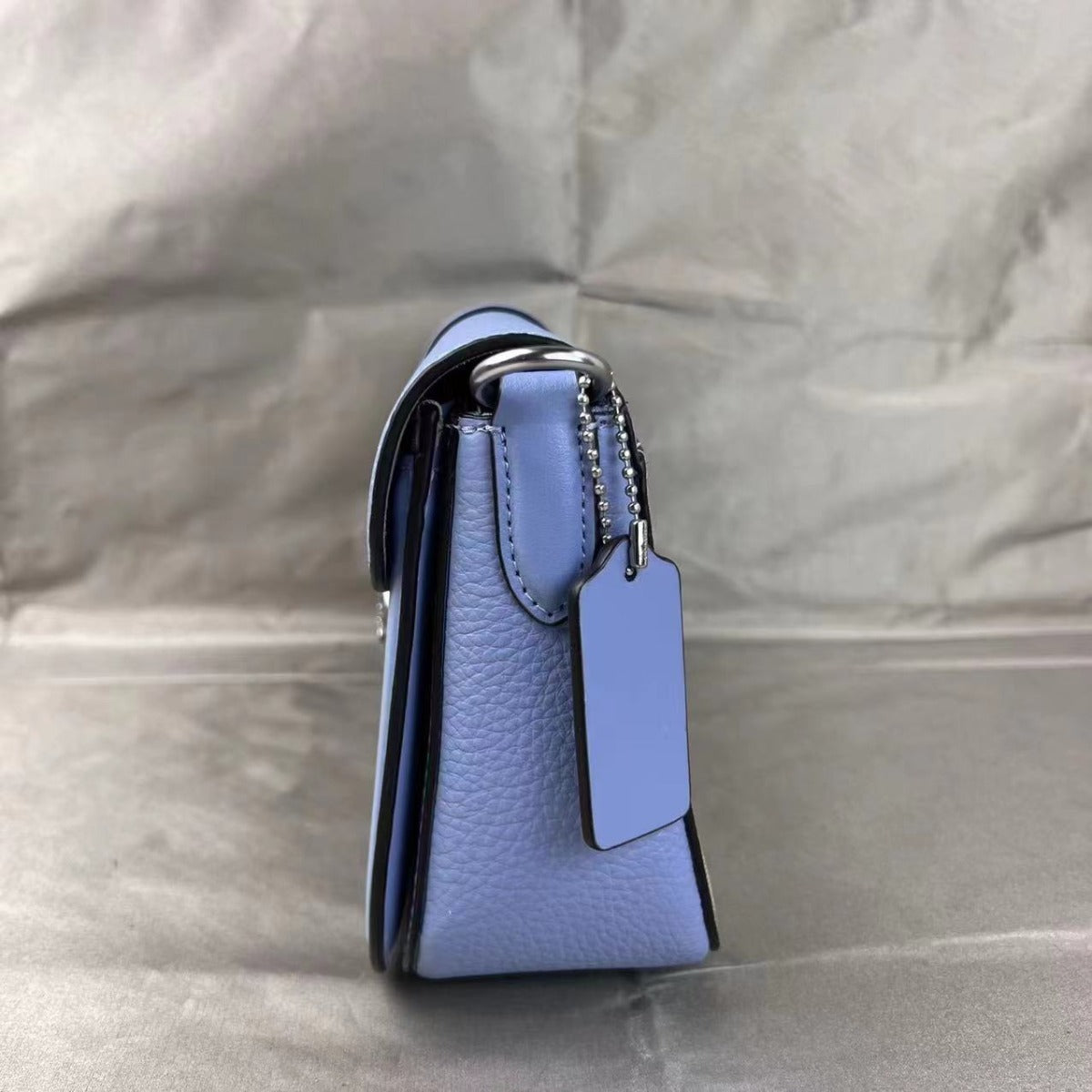 Coach C4067 Georgie Shoulder Bag In Signature Canvas In Light Khaki/Marble Blue Coach C4067 Georgie Shoulder Bag In Signature Canvas In Light Khaki/Marble Blue